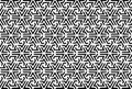 Triangle maze, labyrinth patter, black and white mosaic pattern